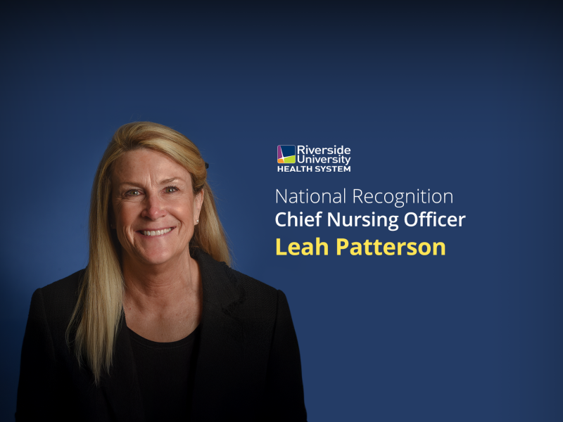 RUHS Chief Nursing Officer Earns National Recognition
